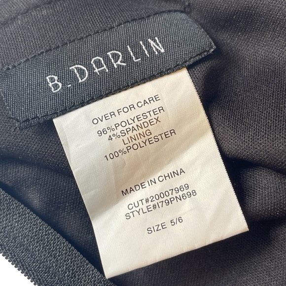 B. Darlin Strapless Floral Rose Mini Fit & Flare Dress Size 5/6 - Picture 13 of 16